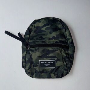 Kendall & Kylie Green Camo Mini Backpack